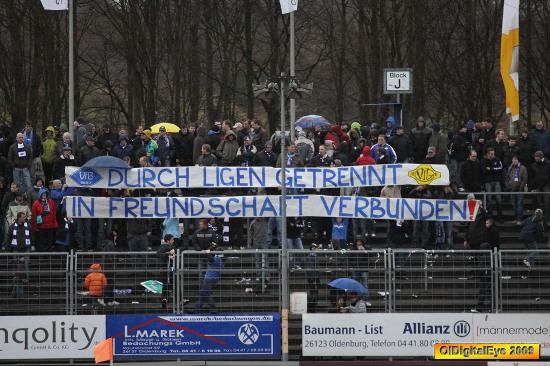 Banner der Oldenburger zum Germania-Rückzug